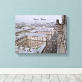 VUE DEPUIS LA CATHÉDRALE DE NOTRE DAME PARIS toile (Insitu (Plancher de Bois))