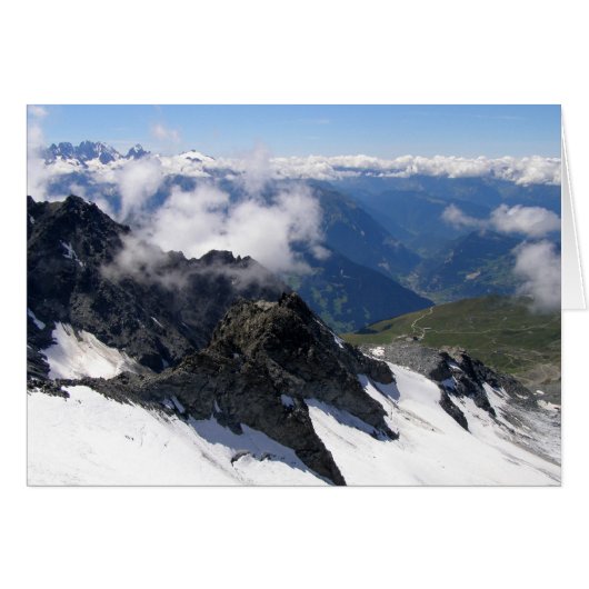 Vue depuis Mont Fort, carte Suisse (Devant horizontal)