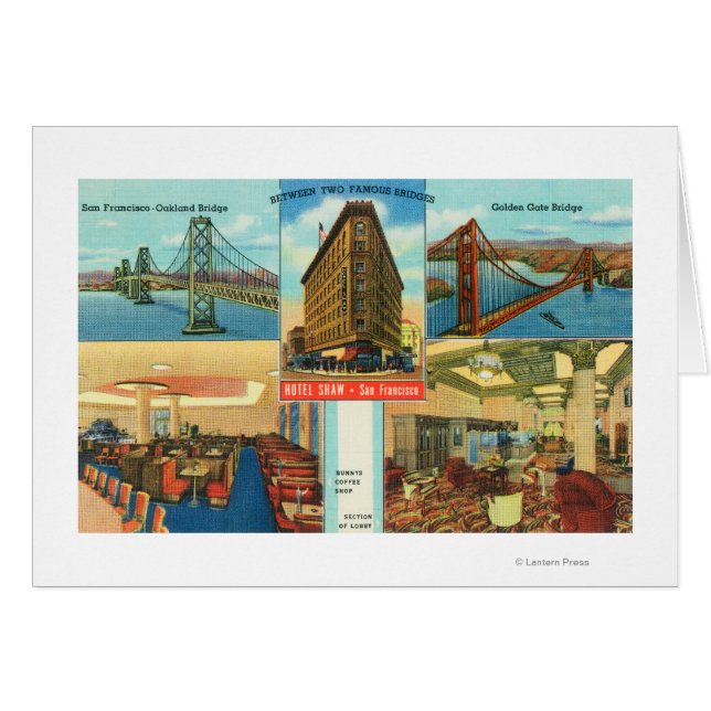 Vue des ponts, Scènes intérieures de Hotel Shaw (Devant horizontal)