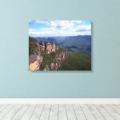 vue des trois sœurs sur toile (Insitu (Plancher de Bois))