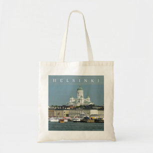 Vue d'Helsinki depuis le sac fourre-tout aquatique