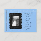 Vue d'océan : Carte de visite (Dos)