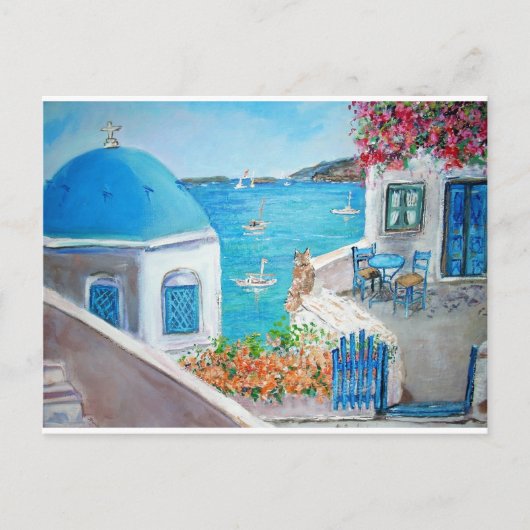 Vue d'Oia - carte postale (Devant)