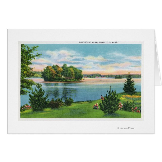 Vue du bord du lac Pontoosuc (Devant horizontal)