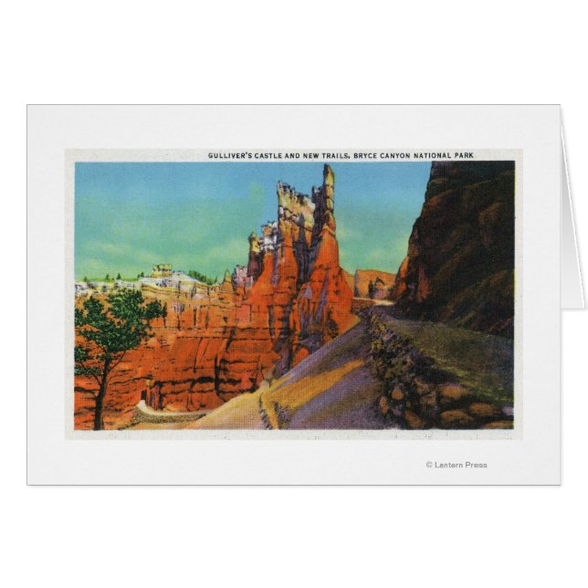 Vue du château de Gulliver et des nouveaux sentier (Devant horizontal)