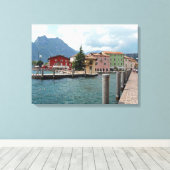 Vue du lac de Garde Torbole dessin de toile (Insitu (Plancher de Bois))