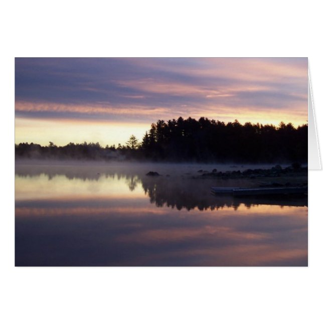 Vue du lac Sunrise Maine (vide) (Devant horizontal)