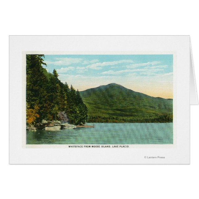 Vue du mont Whiteface de l'île Moose (Devant horizontal)
