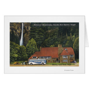 Vue du Multnomah Falls Lodge