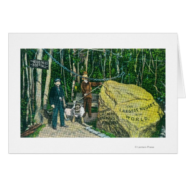 Vue du plus grand nugget d'or au monde (Devant horizontal)