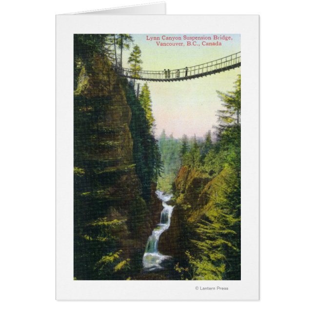 Vue du pont de suspension de Lynn Canyon (Devant)