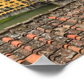 Vue du Ponte Vecchio, Florence Italie Poster (Coin)