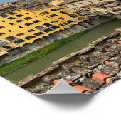 Vue du Ponte Vecchio, Florence Italie Poster (Coin)