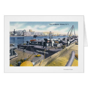 Vue du port d'Albany, solides solubles Iroquois