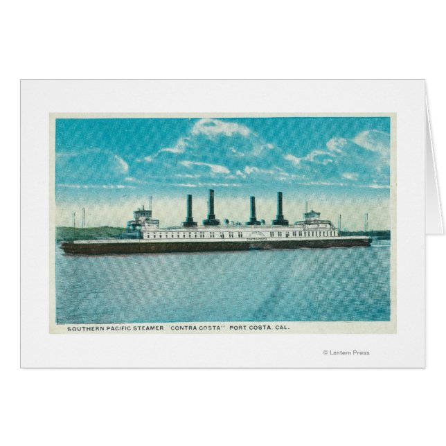 Vue du SP Steamer Contra CostaPort Costa, CA (Devant horizontal)