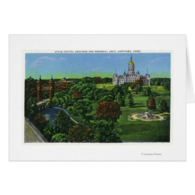 Vue du terrain du Capitole de l'Etat, Arc commémor (Devant horizontal)