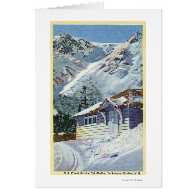 Vue d'un abri de ski du Service forestier américai (Devant)