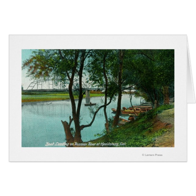 Vue d'un débarquement en bateau sur la rivière rus (Devant horizontal)