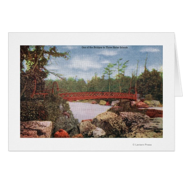 Vue d'un pont vers les îles Trois Soeurs (Devant horizontal)
