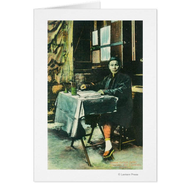 Vue d'un vendeur chinois de Fortune (Devant)