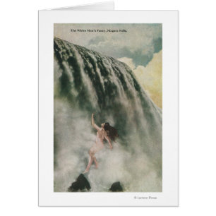 Vue d'une femme dans les chutes