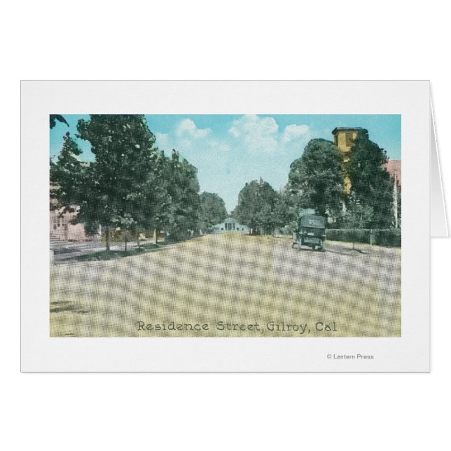Vue d'une rue de résidenceGilroy, CA (Devant horizontal)