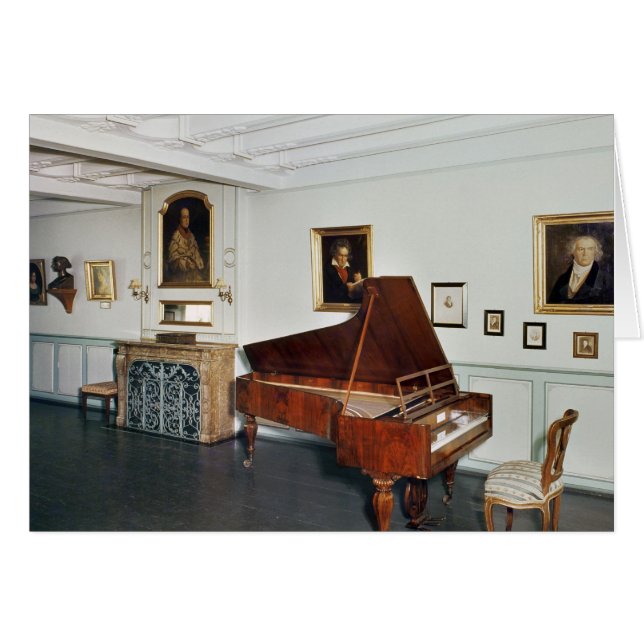 Vue d'une salle avec un piano à queue (Devant horizontal)