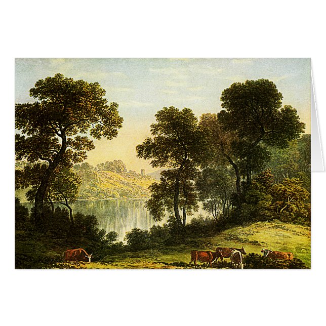 Vue en Galles du Nord - Carte de peinture aquarell (Devant horizontal)