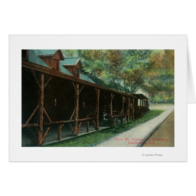 Vue extérieure de Fitch Mt Tavern et de la route (Devant horizontal)