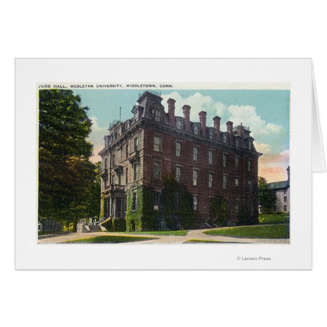 Vue extérieure de Judd Hall, Wesleyan University (Devant horizontal)