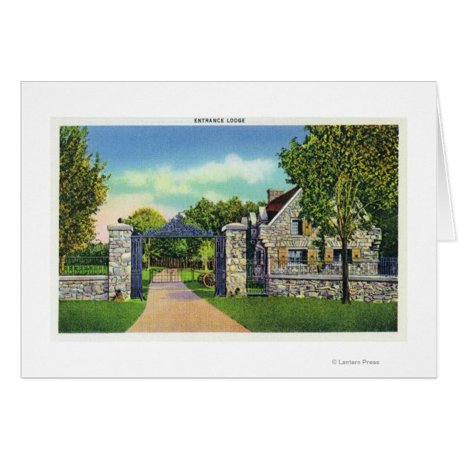 Vue extérieure du logis d'entrée (Devant horizontal)