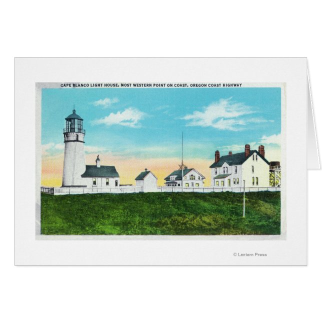 Vue extérieure du phare du Cap BlancoCôte (Devant horizontal)