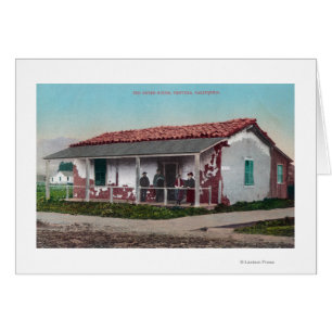 Vue extérieure d'un ancien Adobe HomeVentura, CA