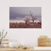 Vue gelée de l'île Antelope - Utah - Poster (Cuisine)