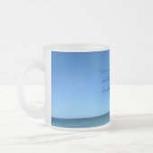 Vue imprenable sur l'océan, Mug bleu givré (Gauche)