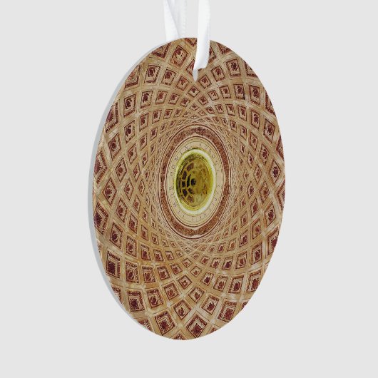 Vue intérieure de la coupole dans la chapelle (devant)