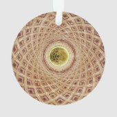 Vue intérieure de la coupole dans la chapelle (dos)