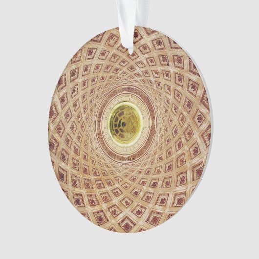 Vue intérieure de la coupole dans la chapelle (devant)