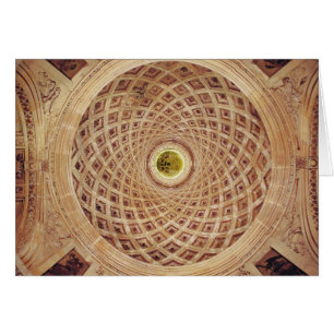 Vue intérieure de la coupole dans la chapelle