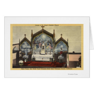 Vue intérieure de l'église Sainte-Anne