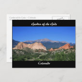 Vue jardin des dieux ~ Colorado Carte postale (Devant / Derrière)