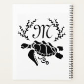 Vue latérale de la tortue noire (Dos)