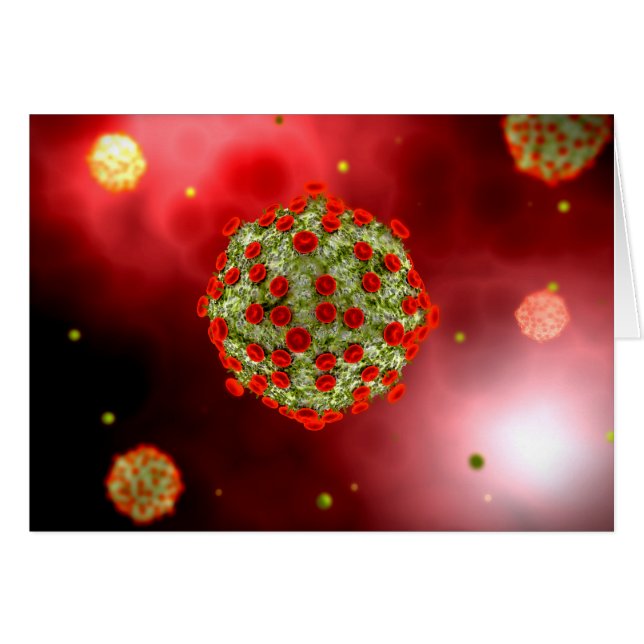Vue Microscopique Du Virus Du VIH 2 (Devant horizontal)