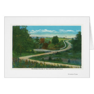 Vue moyenne de ravin de champ de bataille de