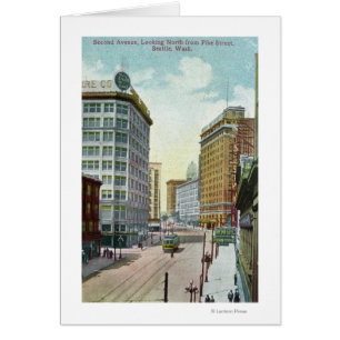 Vue nord de la deuxième avenue de Pike Street