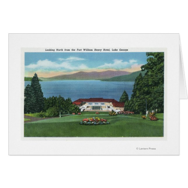 Vue nord du lac de Ft William Henry (Devant horizontal)