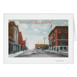 Vue occidentale de granit StreetButte, la TA