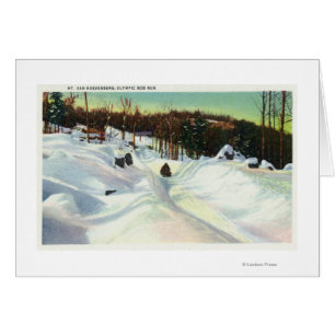 Vue olympique de course de bobsleigh sur Mt. Van