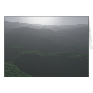 Vue pâle des collines