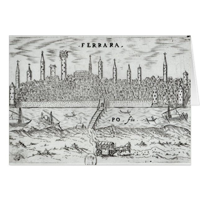 Vue panoramique de Ferrare (Devant horizontal)